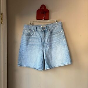Madewell Baggy Jean Denim Shorts 28